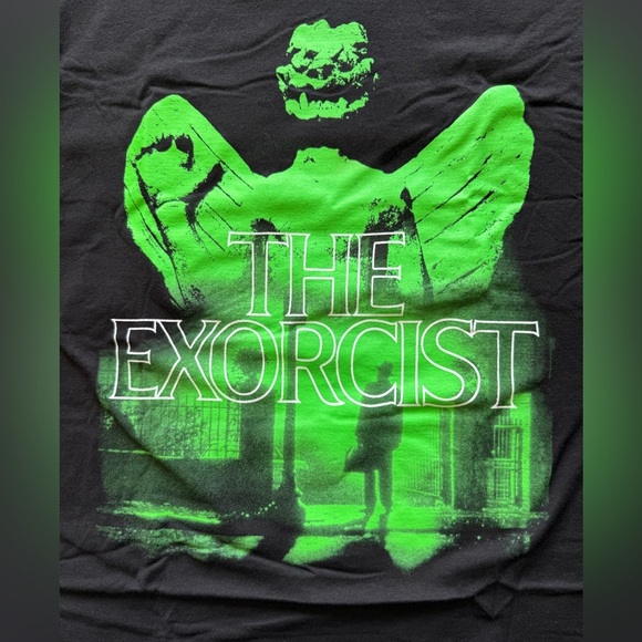 NEW! The Exorcist Movie T Shirt/ Men's (2XL) Black 100% Cotton NWT Halloween - Picture 4 of 8